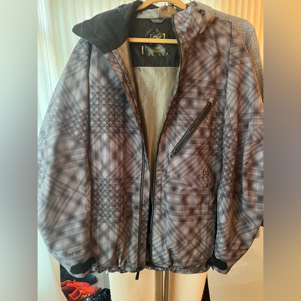 Man, ski jacket, and good condition